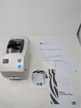 Zebra TLP2824 plus 282P-101112 Label Printer USB Serial W/ Cutter -No Cords